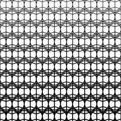 Vector modern circle in cube tattoo geometric seamless halftone pattern
