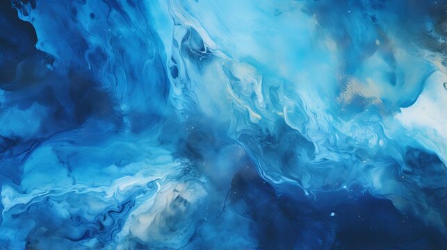 Sapphire blue marbled texture background