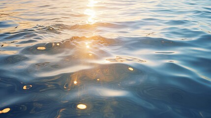 A sea of light: a stunning view of the sun reflecting on the water for creative and inspiring...