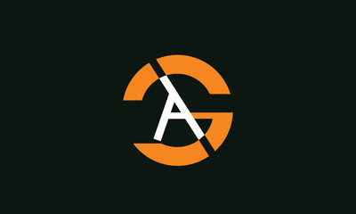 GA Initial letter logo design