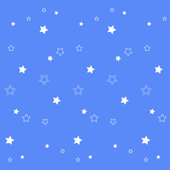 Fototapeta na wymiar geographic seamless pattern with star on blue