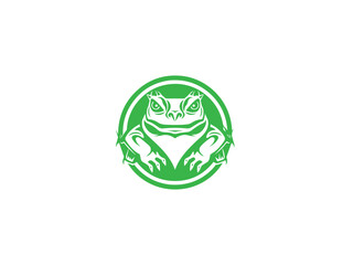 Premium frog logo vector, vector and illustration,
