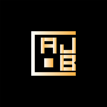 AJB letter logo abstract creative design. AJB unique design, AJB minimalist element design.	