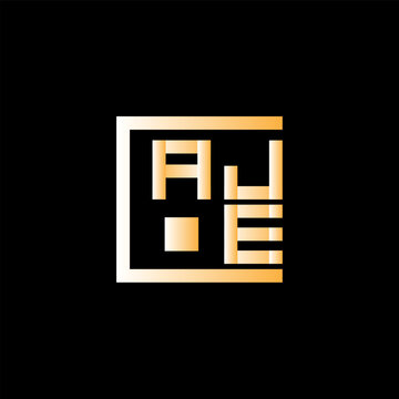 AJE letter logo abstract creative design. AJE unique design, AJE minimalist element design.	