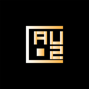 AUZ letter logo abstract creative design. AUZ unique design, AUZ minimalist element design.	