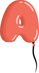 Balloon Alphabet Letter A