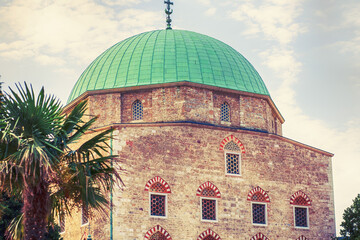 View of the mosque in Pecs,Hungary.
