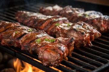 argentinian asado ribs on a grill