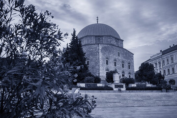 View of the mosque in Pecs,Hungary.