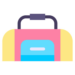 Vector Icon Gym Bag, Bag, Sport Equipment, Gym, Exercise