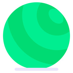 Vector Icon Yoga Ball, Ball Healthy, Sport, Yoga, Exercise