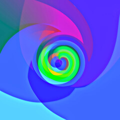 Abstract spiral background with colorful geometric pattern, textured template, graphic design illustration wallpaper, digital art poster layout 