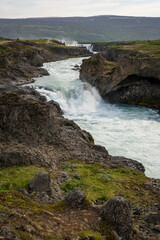 Fototapeta premium The Goðafoss Waterfall in Northern Iceland