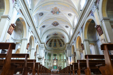 Obraz premium Belgioioso San Michele Arcangelo church christian religion panorama landscape