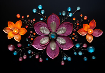 colorful mandala lotus illustration