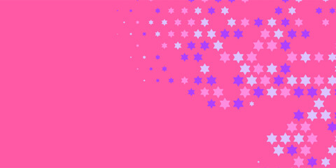 Stars wide banner Two Color Abstract Illustration background beautiful wallpaper of colorful multi sizes stars