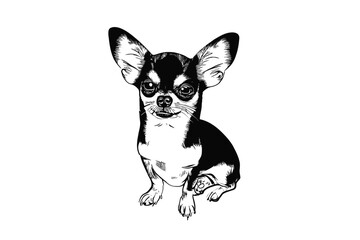 Chihuahua Cutie: A Vector Portrait Celebrating the Cuteness of Chihuahua Features
