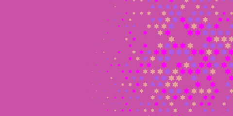 Stars wide banner Two Color Abstract Illustration background beautiful wallpaper of colorful multi sizes stars