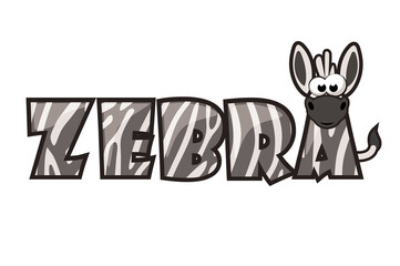Animal Text Effect Zebra
