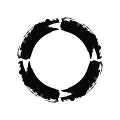 Hand Drawn Circle Shape Abstract rounded shape