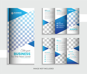 Vector creative professional trifold brochure design, corporate marketing agency trifold brochure design with modern layout , easy to edit.