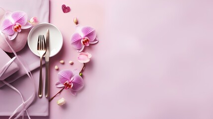 romantic valentines day background with love ai generated