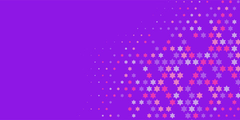 Stars wide banner Two Color Abstract Illustration background beautiful wallpaper of colorful multi sizes stars