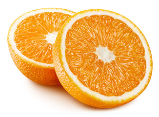 Orange slice isolated on white background