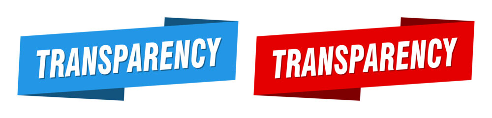 Fototapeta premium transparency banner. transparency ribbon label sign set