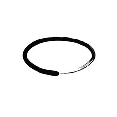 Abstract Horizontal Oval Grunge Shape Hand Drawn rounded shape