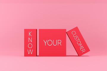 Know your customer concept. Business customer identity verification. - obrazy, fototapety, plakaty