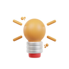 Lightbulb 3D Icon