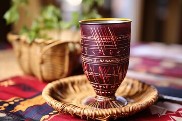traditional kikombe unity cup filled with wine