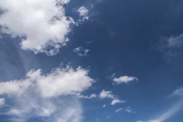 Fototapeta premium Beautiful blue sky and clouds natural background