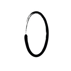 Abstract Vertical Oval   Grunge Shape Hand Drawn rounded shape