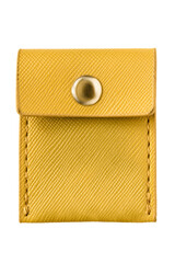 Yellow purse isolated