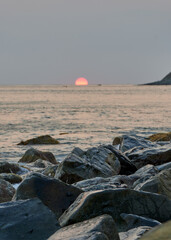 sunset on the beach