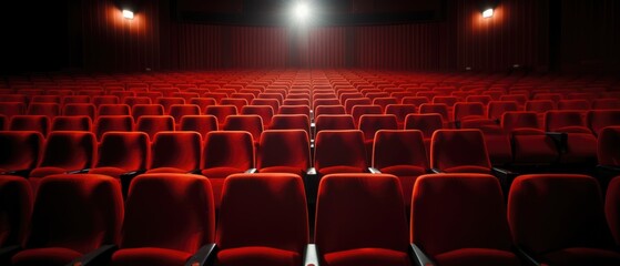 Bright Empty Red Seats In Cinema Rows Empty Cinema Rows With Bright Red Seats . Сoncept Cinema Experience, Empty Seats, Red Seat Design, Rows Of Seats