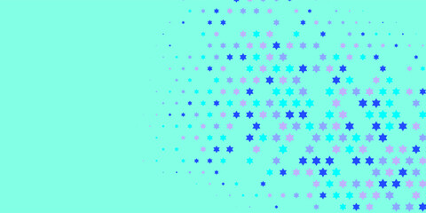 Stars wide banner Two Color Abstract Illustration background beautiful wallpaper of colorful multi sizes stars