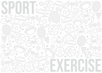 Sport and exercise pattern design