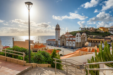 Naklejka premium Beautiful view of Candelaria town, Tenerife, Canary Islands, Spain