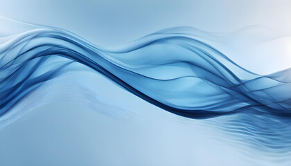 Blue Light Wave Abstract Background.
