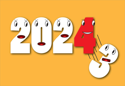 new year 2024 coming soon 2024 funny background professional style