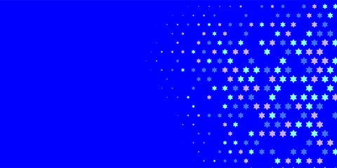 Obraz premium Stars wide banner Two Color Abstract Illustration background beautiful wallpaper of colorful multi sizes stars