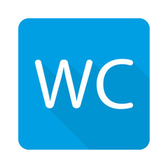 Toilet flat icon WC flat icon Public WC graphic sign