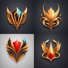 Set logo image for game, AI generated