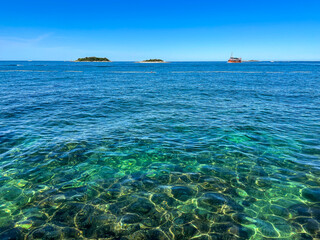 tropical island in the Adriatic Sea in Croatia