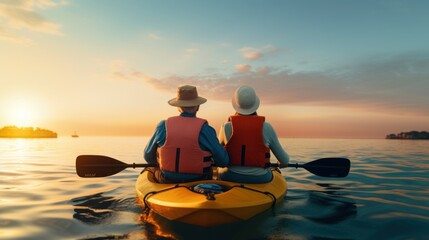 Happy seniors is having fun with travelling and joyful activity on holiday, happy retirement concept.