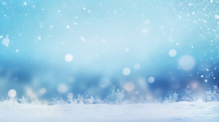 Winter christmas sky with falling snow: a serene and majestic illustration of snowflakes and snowfall in vector art