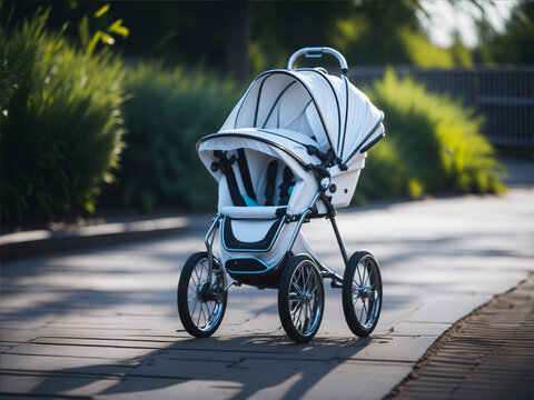 Creative Design Baby Stroller AI generated